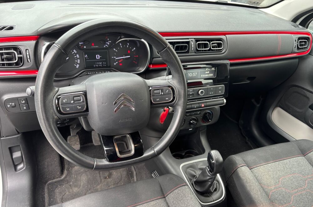 C3 1.2 PURETECH 80 FEEL S&S / COURROIE NEUVE / BLUETOOTH / CLIM 2019 occasion 40000 Mont-de-Marsan