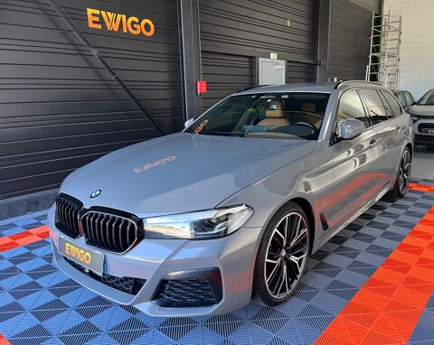 BMW S&eacute;rie 5 TOURING 2.0 520D 190CH PACK M BVA/HK/ENTRETIEN A JOUR 2021 occasion La Teste-de-Buch 33260