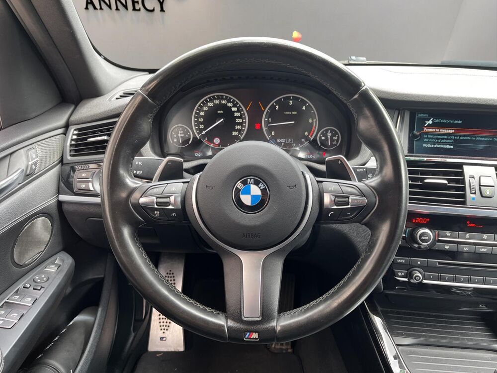 X3 3.0d 258CH M-SPORT XDRIVE BVA / HUD / H&K / TO / SI&Egrave;GES &Eacute;LEC 2016 occasion 74600 Seynod