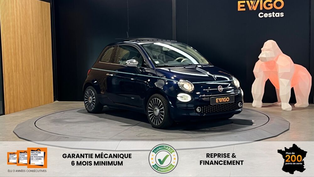 500 1.2 69Ch RIVA METAL SERA BLUE - TOIT OUVRANT - SUIVI D'ENTR 2017 occasion 33610 Cestas