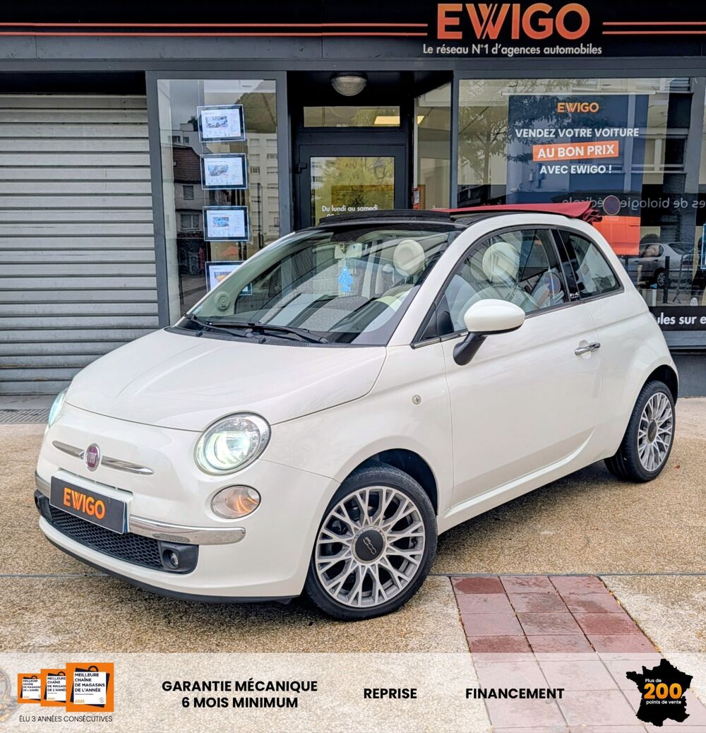 500 0.9 TWINAIR 85ch LOUNGE - RADAR AR CAPOTE ROUGE - ENTRETIEN 2014 occasion 57600 Forbach