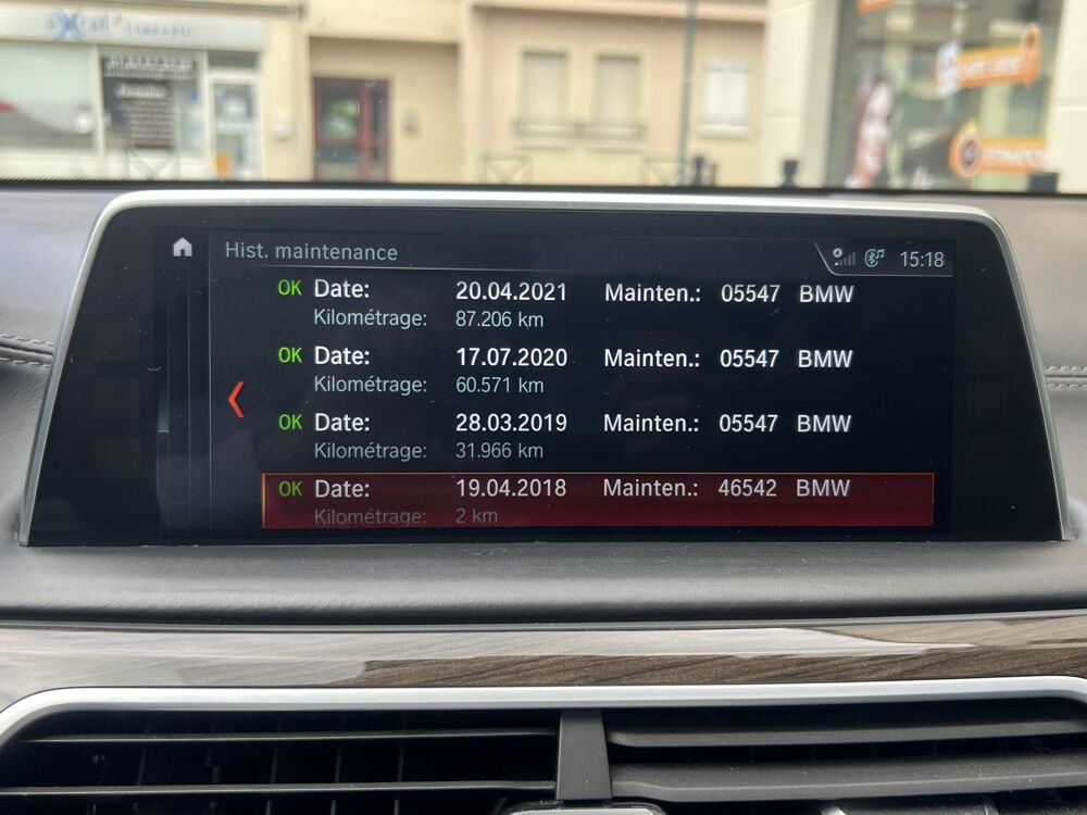S&eacute;rie 7 4.4 750 LI 450 ch EXCLUSIVE ULTIMATE XDRIVE BVA 2018 occasion 77700 Serris
