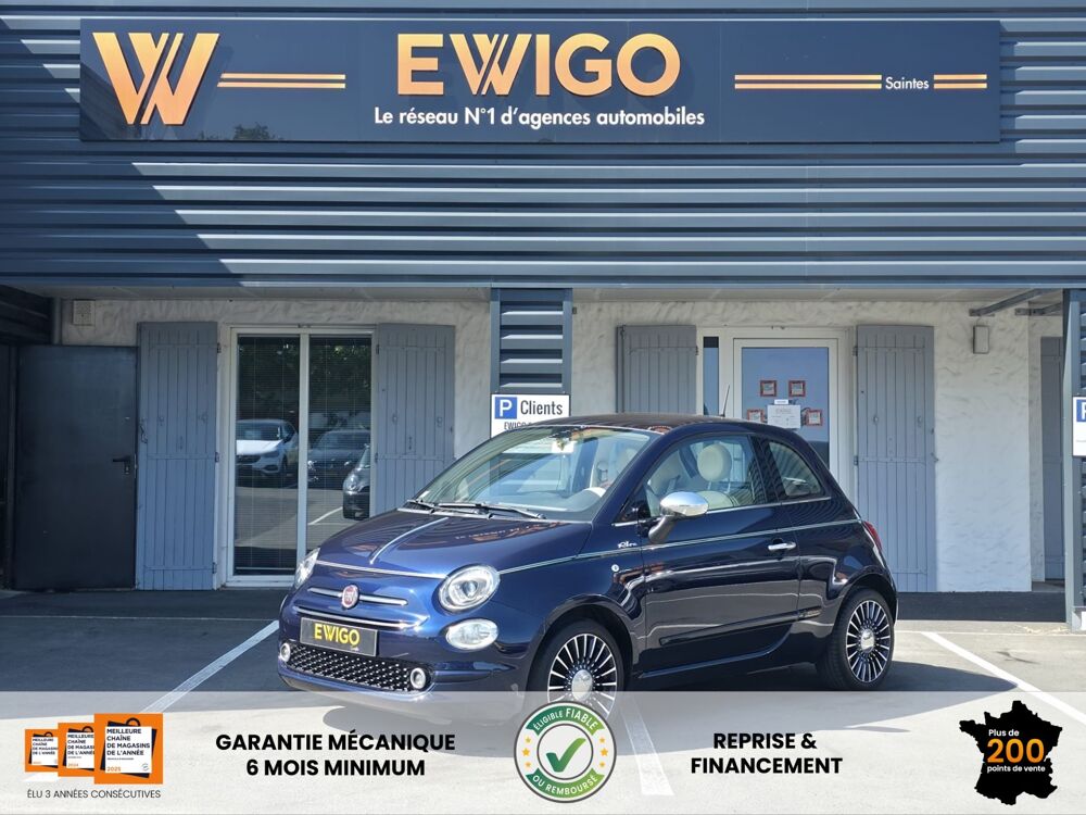 500 1.2 69ch PACK RIVA VOLANT BOIS MY17 / TOIT PANORAMIQUE / REG 2017 occasion 17100 Saintes