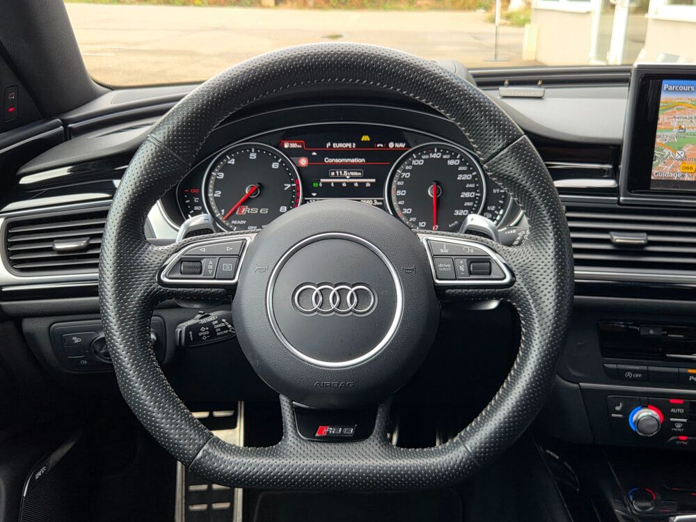 RS6 AVANT 4.0 TFSI 605 ch PERFORMANCE QUATTRO Gris Argent Fleure 2017 occasion 68170 Rixheim