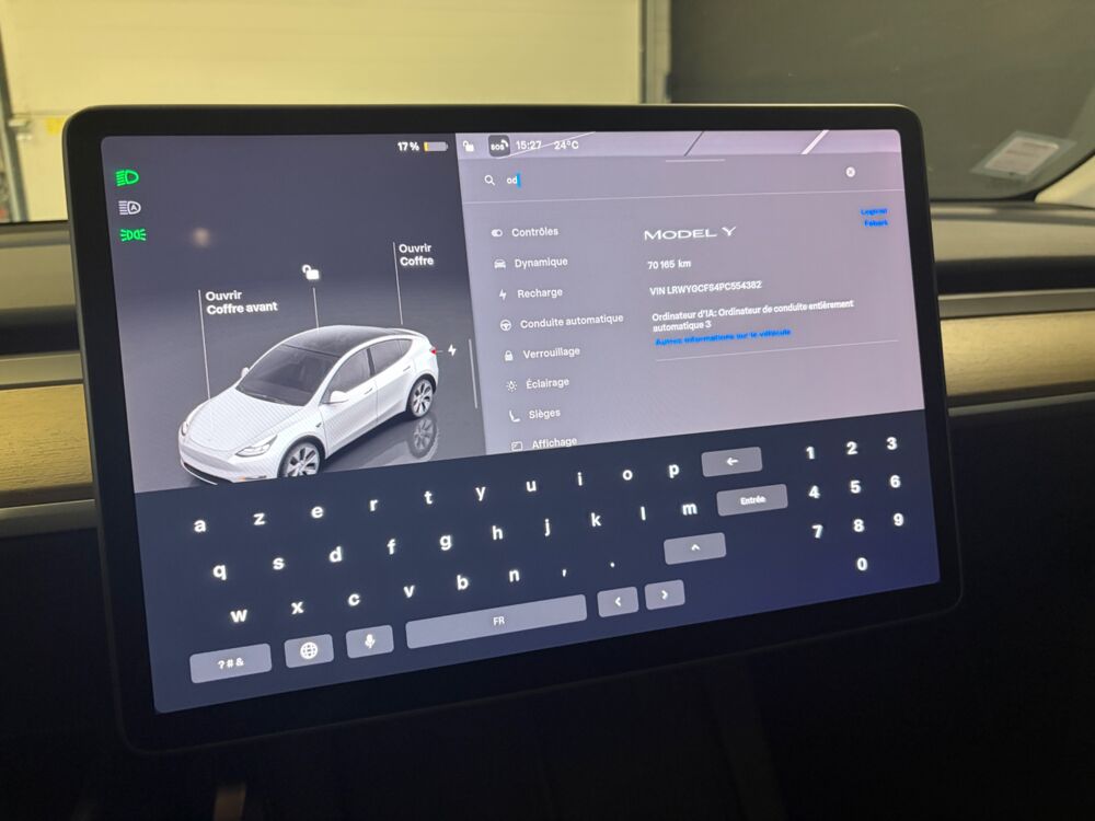Model Y STANDARD 255 ch 60KWH RWD - AUTOPILOT - TOIT PANORAMIQUE - A 2022 occasion 78125 Gazeran