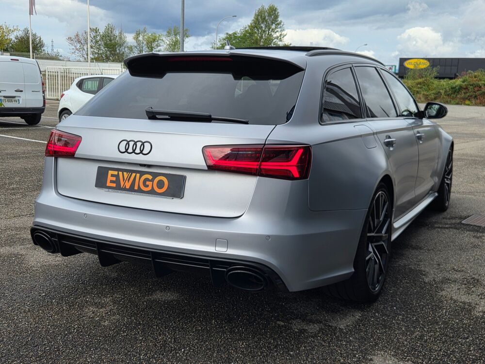 RS6 AVANT 4.0 TFSI 605 ch PERFORMANCE QUATTRO Gris Argent Fleure 2017 occasion 68170 Rixheim