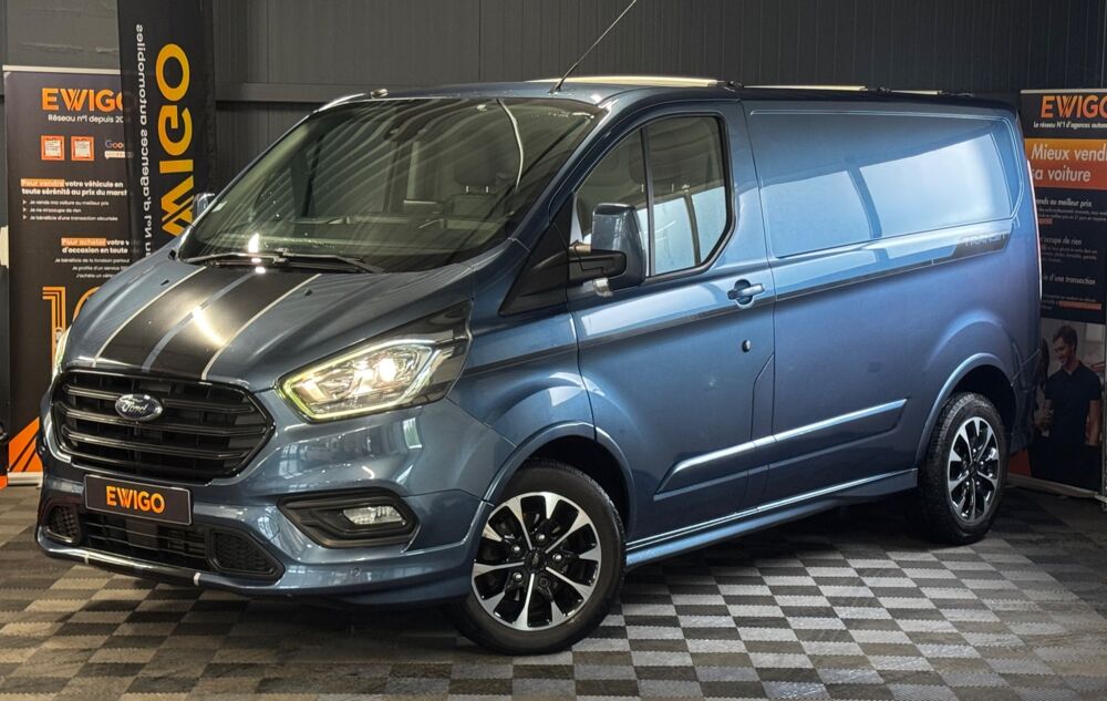 Transit Custom FOURGON 2.0 ECOBLUE 170Ch L1H1 DISTRIBUTION OK - BUSINESS- A 2018 occasion 79000 Niort