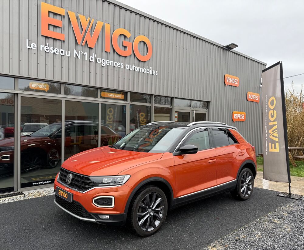 T-ROC 1.5 TSI 150 EVO CARAT DSG - SIEGES CHAUFFANTS - CARPLAY - HA 2019 occasion 33210 Maz&egrave;res