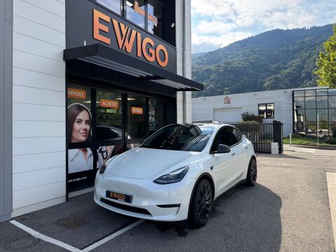 Tesla Model Y 515ch PERFORMANCE INT BLANC AUTOPILOT EAP + PPF COMPLET + AT 2023 occasion Le Versoud 38420