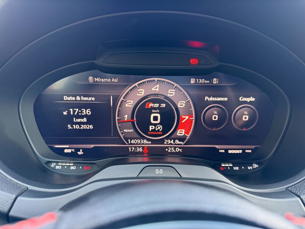 RS3 SPORTBACK 2.5 TFSI 400 QUATTRO S-TRONIC BVA 2019 occasion 13700 Marignane
