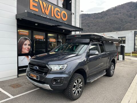 Ford Ranger SUPER CAB 2L TDCI 215ch WILDTRAK EXPEDITION / 4 COUCHAGES / 2022 occasion Le Versoud 38420
