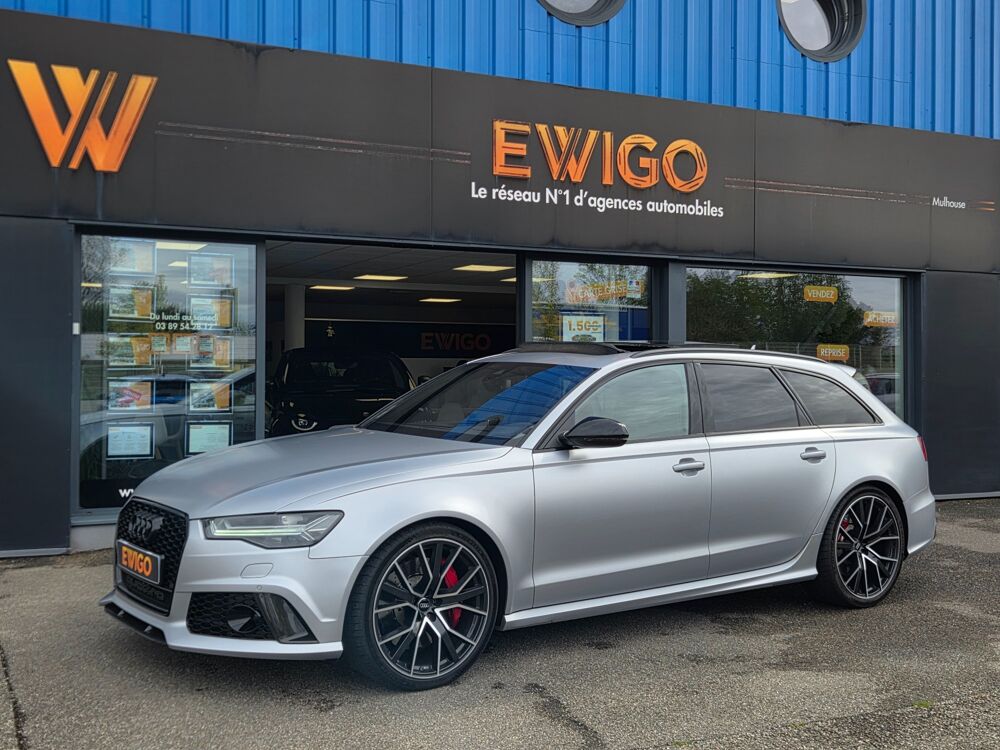 RS6 AVANT 4.0 TFSI 605 ch PERFORMANCE QUATTRO Gris Argent Fleure 2017 occasion 68170 Rixheim