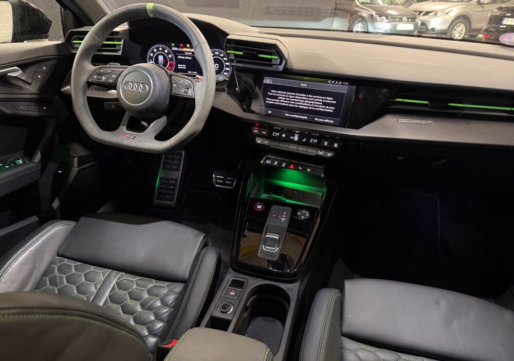 RS3 SPORTBACK 2.5 TFSI 400CH QUATTRO S-TRONIC BVA- TOIT OUVRANT 2023 occasion 69400 Arnas