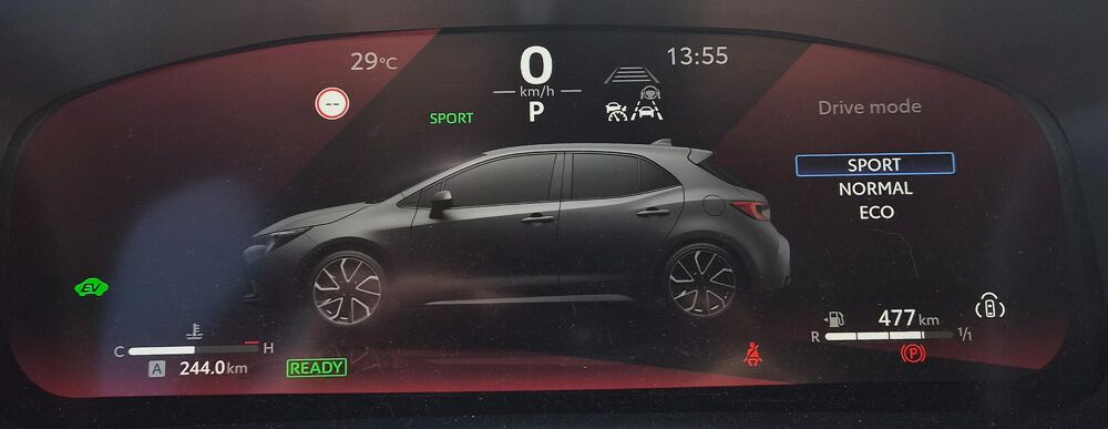 Corolla 2.0 196H FULL-HYBRID GR-SPORT BVA + CAMERA + CARPLAY + SON J 2023 occasion 97410 Saint-Pierre