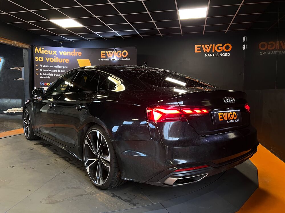 A5 SPORTBACK 40 TDI 205 BLACK LINE S-TRONIC BVA // SI&Egrave;GES &Eacute;LECT 2022 occasion 44300 Nantes