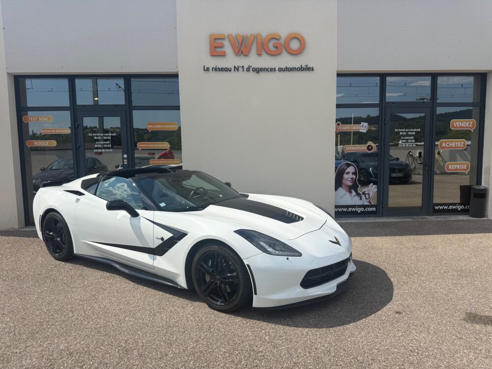Corvette COUPE STINGRAY 6.2 466ch TARGA 1LT BVA8 - Malus pay&eacute; - Palet 2016 occasion 69420 Ampuis