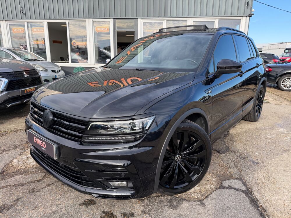 Tiguan BLACK R-LINE 150Ch DSG ORIGINE FR - SUIVI VOLKSWAGEN -TOIT O 2019 occasion 27000 &Eacute;vreux