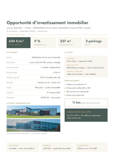   Opportunité d'investissement immobilier rentable 