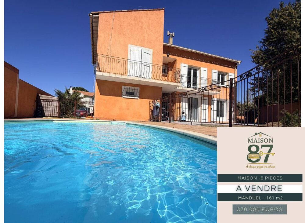 Vente Maison MAISON MANDUEL TYPE 7- 5 CHAMBRES -PISCINE Manduel