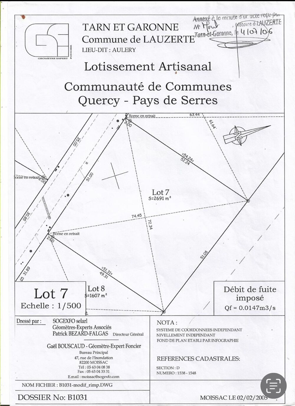 Vente Terrain TERRAIN INDUSTRIEL EN ZONE ARTISANALE LAUZERTE La pépinière