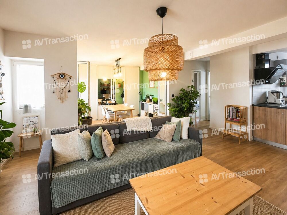 T3/T4 de 64 m² rénové  Gratte-Ciel  2 balcons, climatisation,