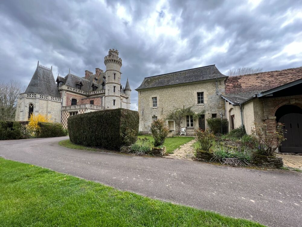A vendre , Chaufour -lès -Bonnières ( 78270 ) , chateau 755 m2 habitables , 28 pièces , 12 chambres , terrain 268 000 m2