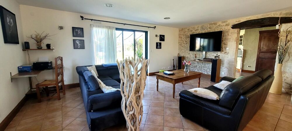 33910 BONZAC-MAISON EN PIERRES 270M² HABITABLES 5 CHAMBRES 5600M