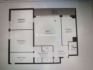  Appartement à vendre 3 pièces 67 m²