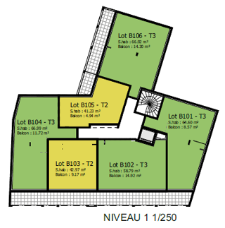  Appartement � vendre 3 pi�ces 65 m�