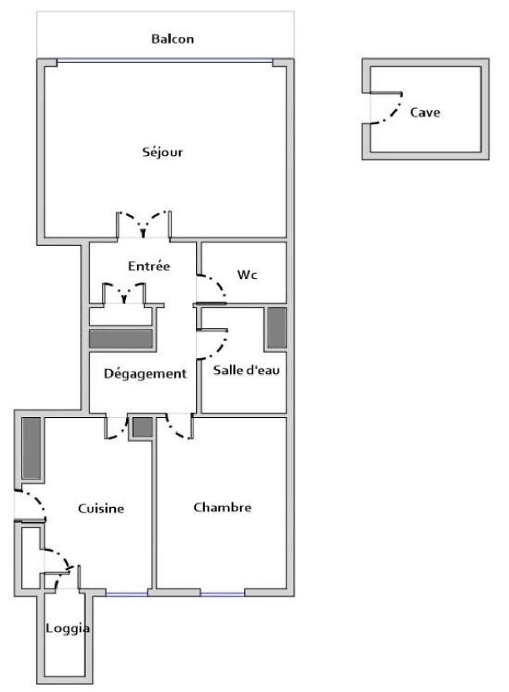 Vente Appartement Appartement Type 2 avec balcon, cave et parking, Rue Faventines, Valence (26000) Valence
