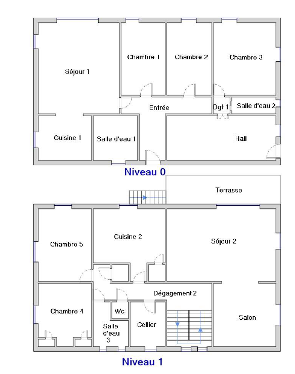 Vente Immeuble Maison de 2 logements : 1T3 et 1T6 avec piscine et garage sur 1675 m2 de terrain, 26100 ROMANS SUR ISERE Romans sur isere