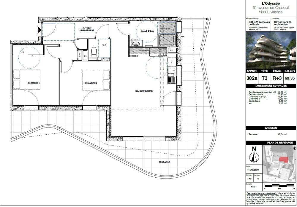 Vente Appartement Appartement neuf type 3 avec terrasse, avenue de chabeuil,  Valence (26000) Valence