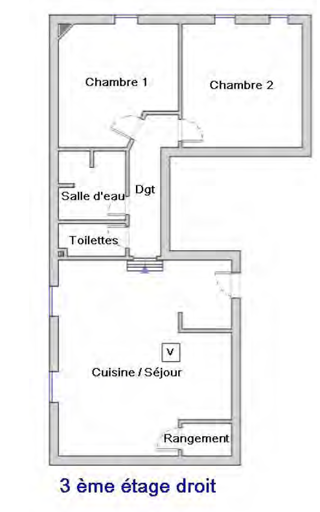  Appartement � vendre 3 pi�ces 58 m�