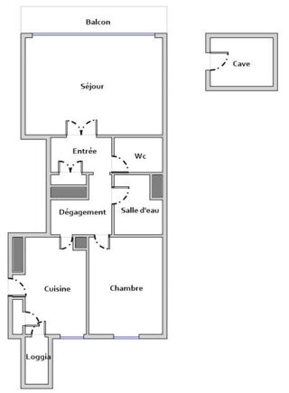  Appartement � vendre 2 pi�ces 62 m�
