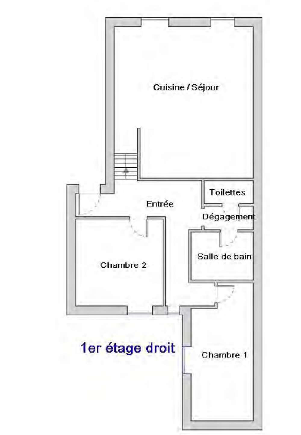 Appartement 3 pièces de 73,99 m2, balcon, vendu loué 17 Rue pêcherie 26100 ROMANS SUR ISERE