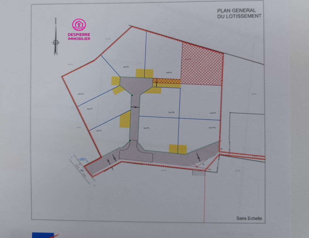 Vente Terrain Terrain sur la commune de Epinouze parcelle 530m2 Epinouze