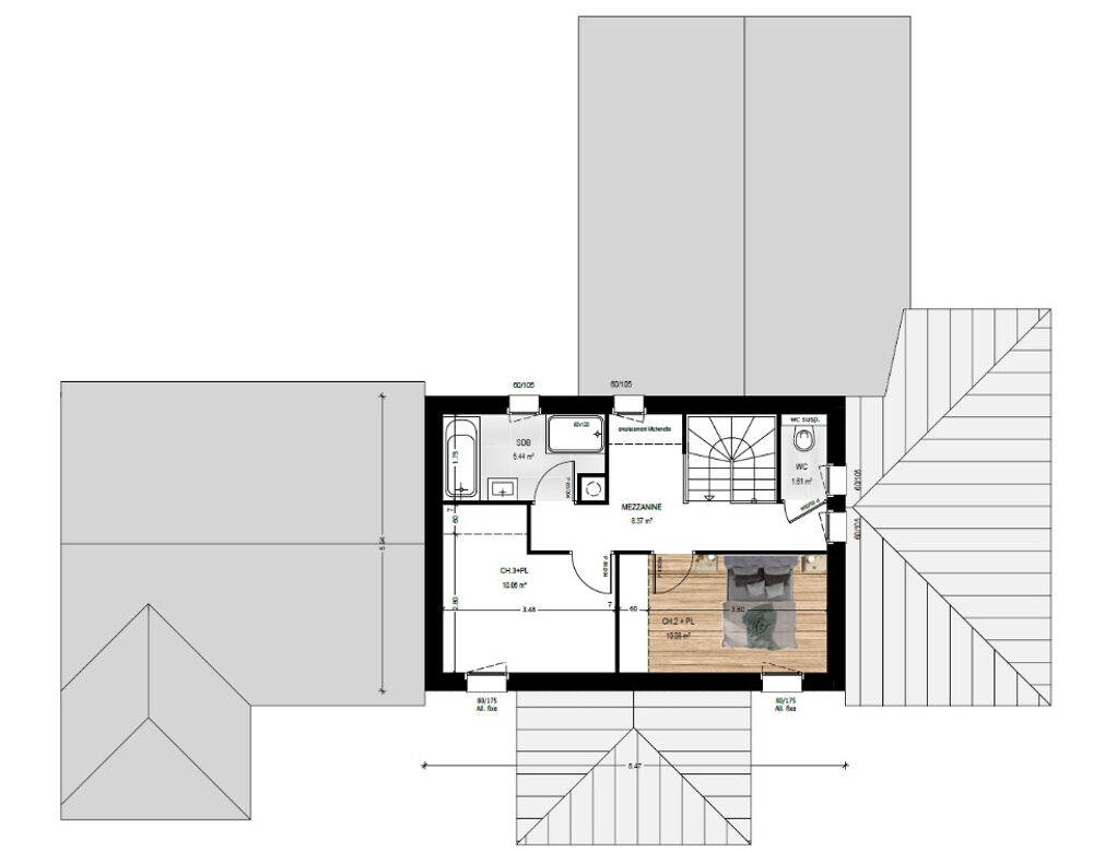 vente Maison - 5 pièce(s) - 152 m² Jarzé (49140)