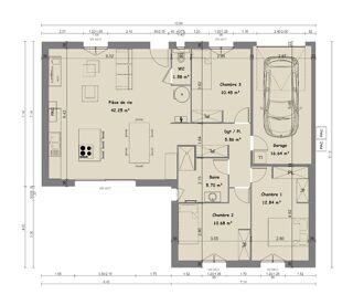  Maison � vendre 4 pi�ces 89 m�