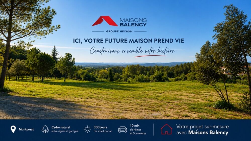 vente Terrain - 400 m² Montpezat (30730)