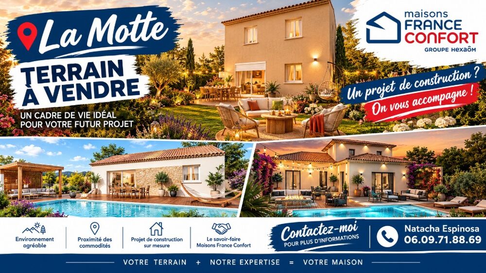 vente Terrain - 500 m² La Motte (83920)