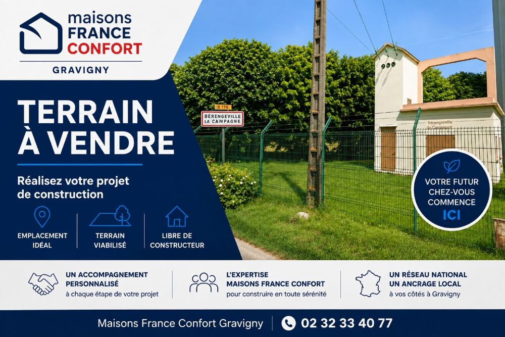 vente Terrain - 1800 m² Bérengeville-la-Campagne (27110)