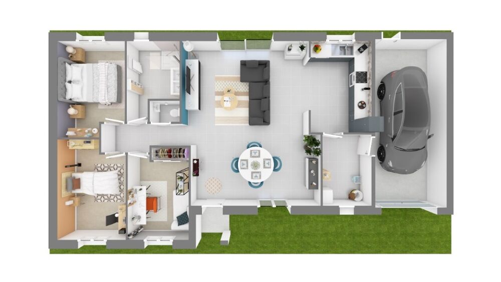 MAISON À CONSTRUIRE DE 115 M² À CHÂTEAUROUX, 4 PIÈCES<BR....