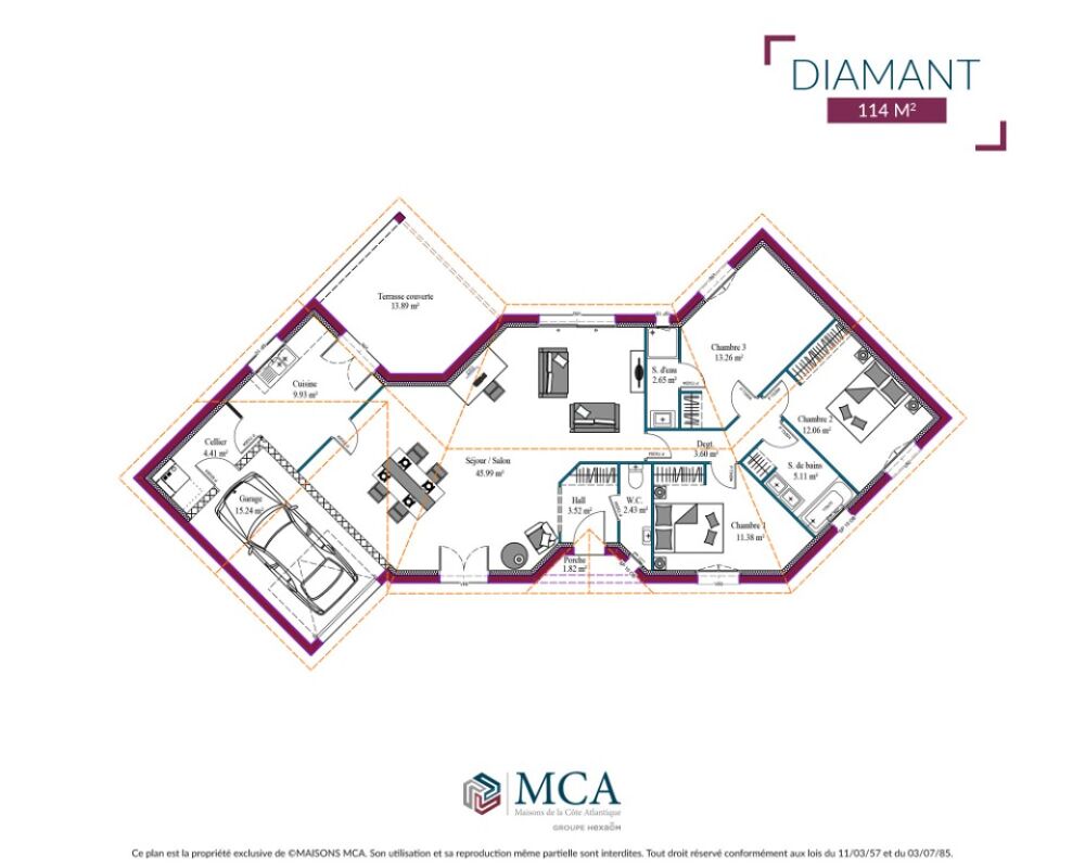 vente Maison - 4 pièce(s) - 114 m² Laruscade (33620)