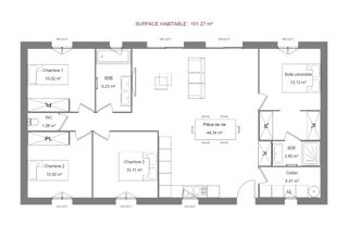  Maison à vendre 3 pièces 101 m²