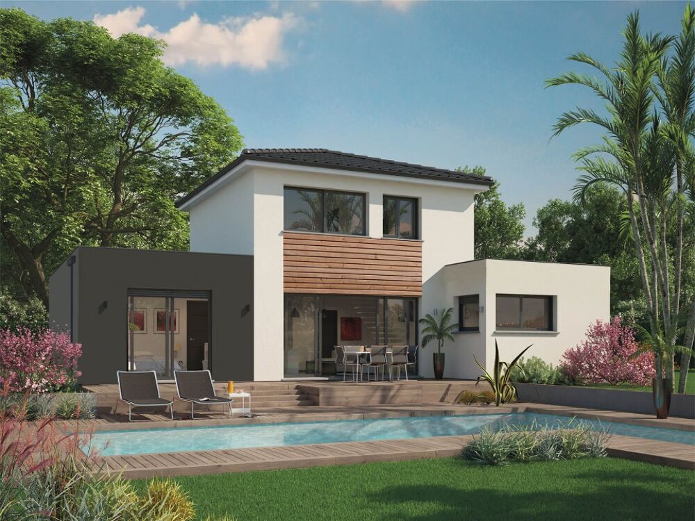 Cette maison à toit plat, se caractérise par ses formes ....
