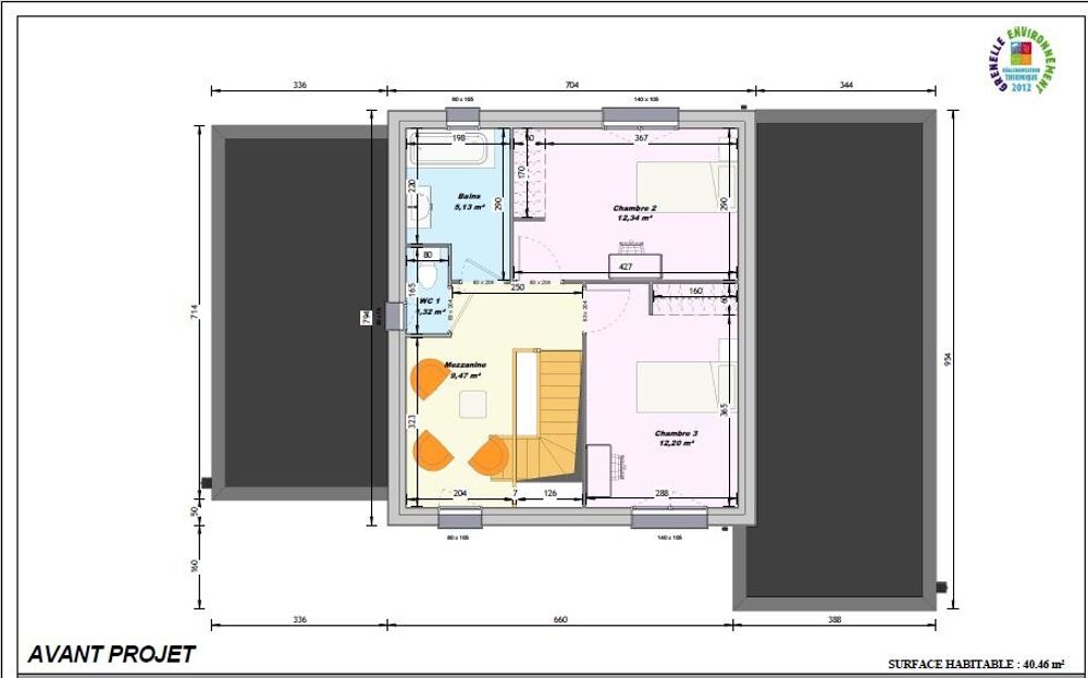 vente Maison - 4 pièce(s) - 105 m² Forcé (53260)