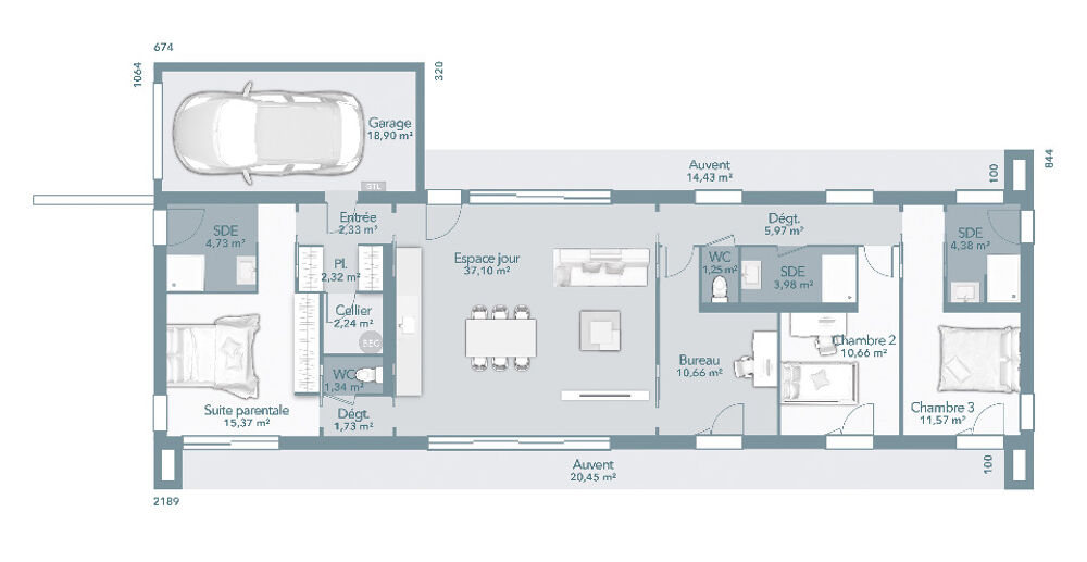 vente Maison - 6 pièce(s) - 115 m² Saissac (11310)