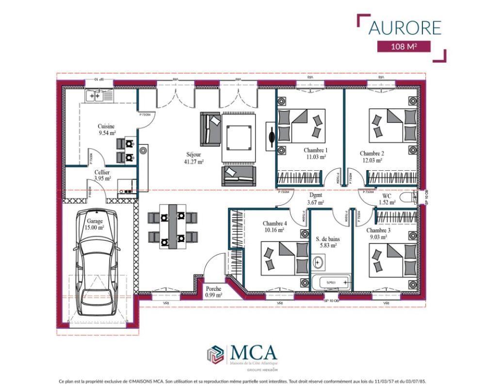 Léognan : maison de 7 pièces (120 m²) à vendre EMPLA....