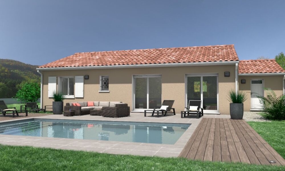 Cette jolie maison de plain-pied à construire n'attend p....
