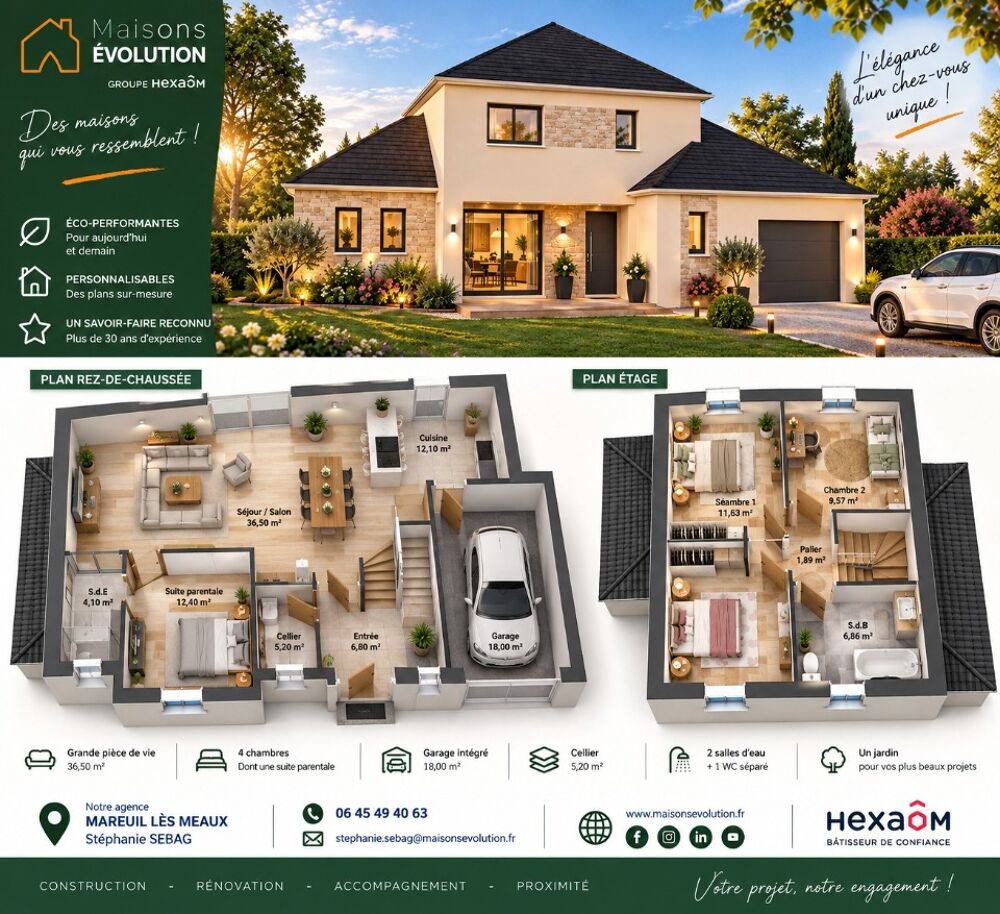vente Maison - 5 pièce(s) - 98 m² Perthes (77930)